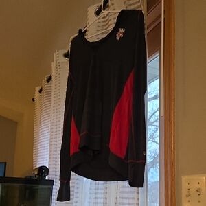 Men's Black and Red Lightweight Jacket